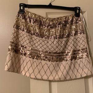 Gold Sequin Skirt